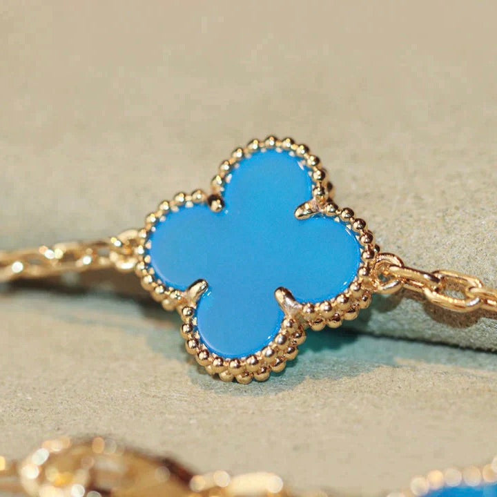 [⭐Renara]CLOVER 20 MOTIFS TURQUOISE GOLD