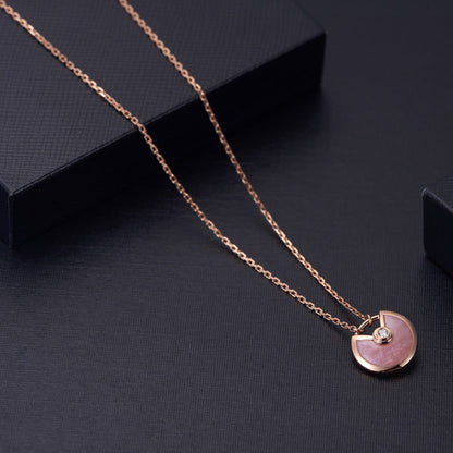 [⭐Renara]AMULETTE ROSE GOLD PINK MOP NECKLACE