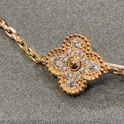 [⭐Renara] CLOVER 5 MOTIF FULL DIAMOND BRACELET COLLECTION