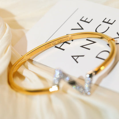 [⭐Renara]VOLTE UPSITE DOWN GOLD DIAMOND BRACELET