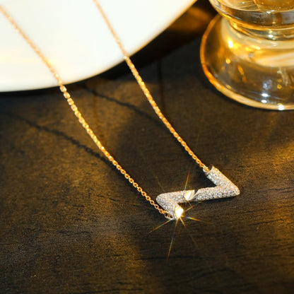 [⭐Renara]VOLT SILVER DIAMOND PEDANT NECKLACE