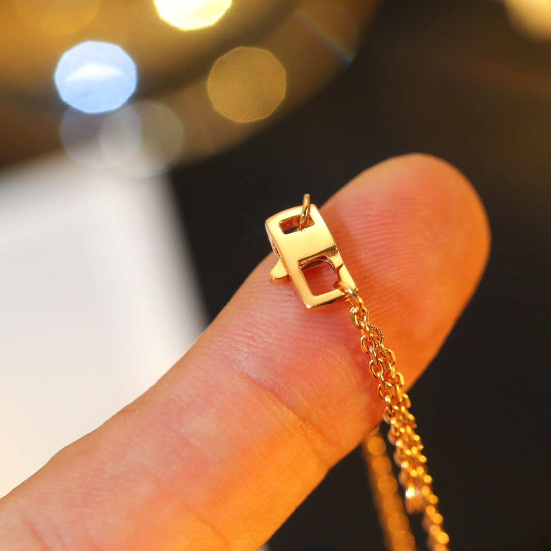 [⭐Renara]STAR AND SUN DIAMOND PINK GOLD NECKLACE