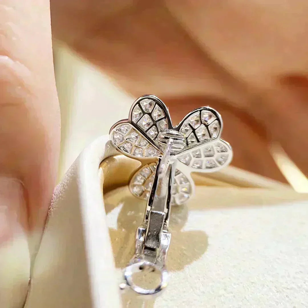 [⭐Renara]CLOVER COMOS DIAMOND EARRINGS SILVER