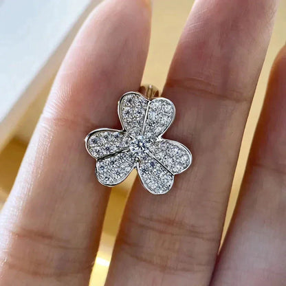 [⭐Renara]CLOVER COMOS DIAMOND EARRINGS SILVER