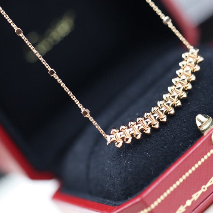 [⭐Renara]CLASH PINK GOLD NECKLACE