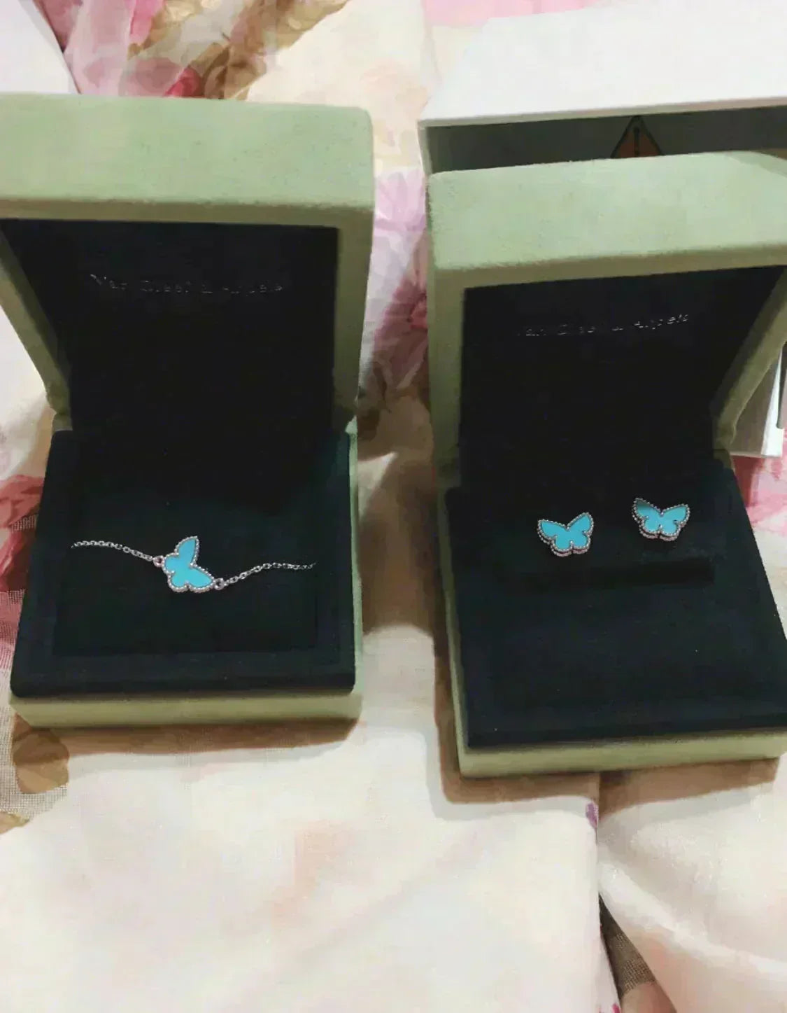 [⭐Renara]BUTTERFLY TURQUOISE EARRINGS SILVER