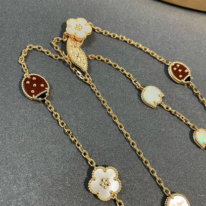 [⭐Renara]LUCKY SPRING 15 MOTIFS GOLD NECKLACE