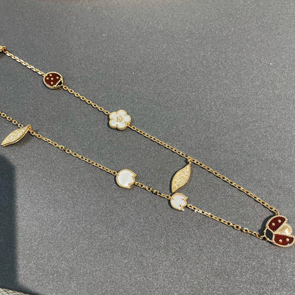 [⭐Renara]LUCKY SPRING 15 MOTIFS GOLD NECKLACE