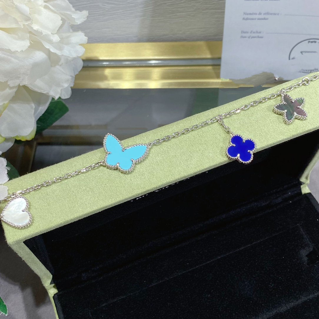[⭐Renara]LUCKY SPRING SILVER BRACELET 4 MOTIF