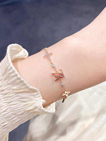[⭐Renara]STAR AND SUN 7 MOTIFS GOLD BRACELET