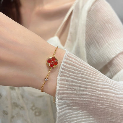[⭐Renara]SUN PEDANT CARNELIAN BRACELET