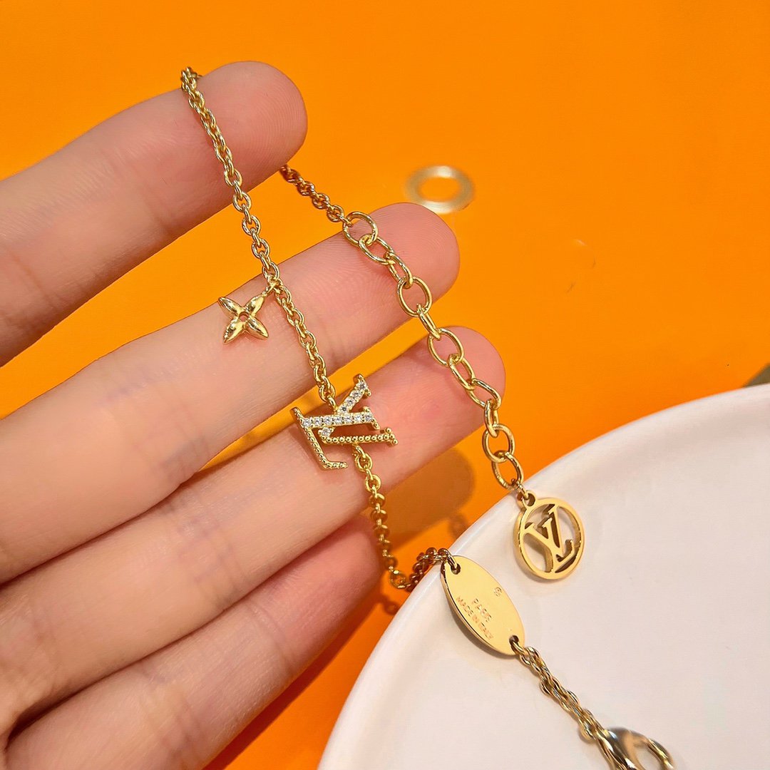 [⭐Renara]LOGO STAR MOTIF GOLD BRACELET