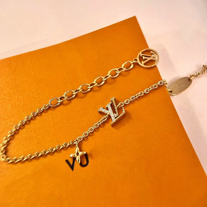 [⭐Renara]LOGO STAR MOTIF GOLD BRACELET