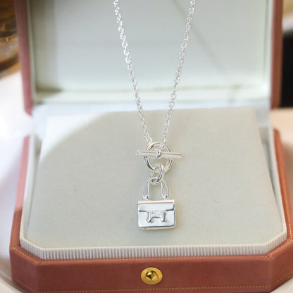 [⭐Renara]POP H PEDANT SILVER NECKLACE