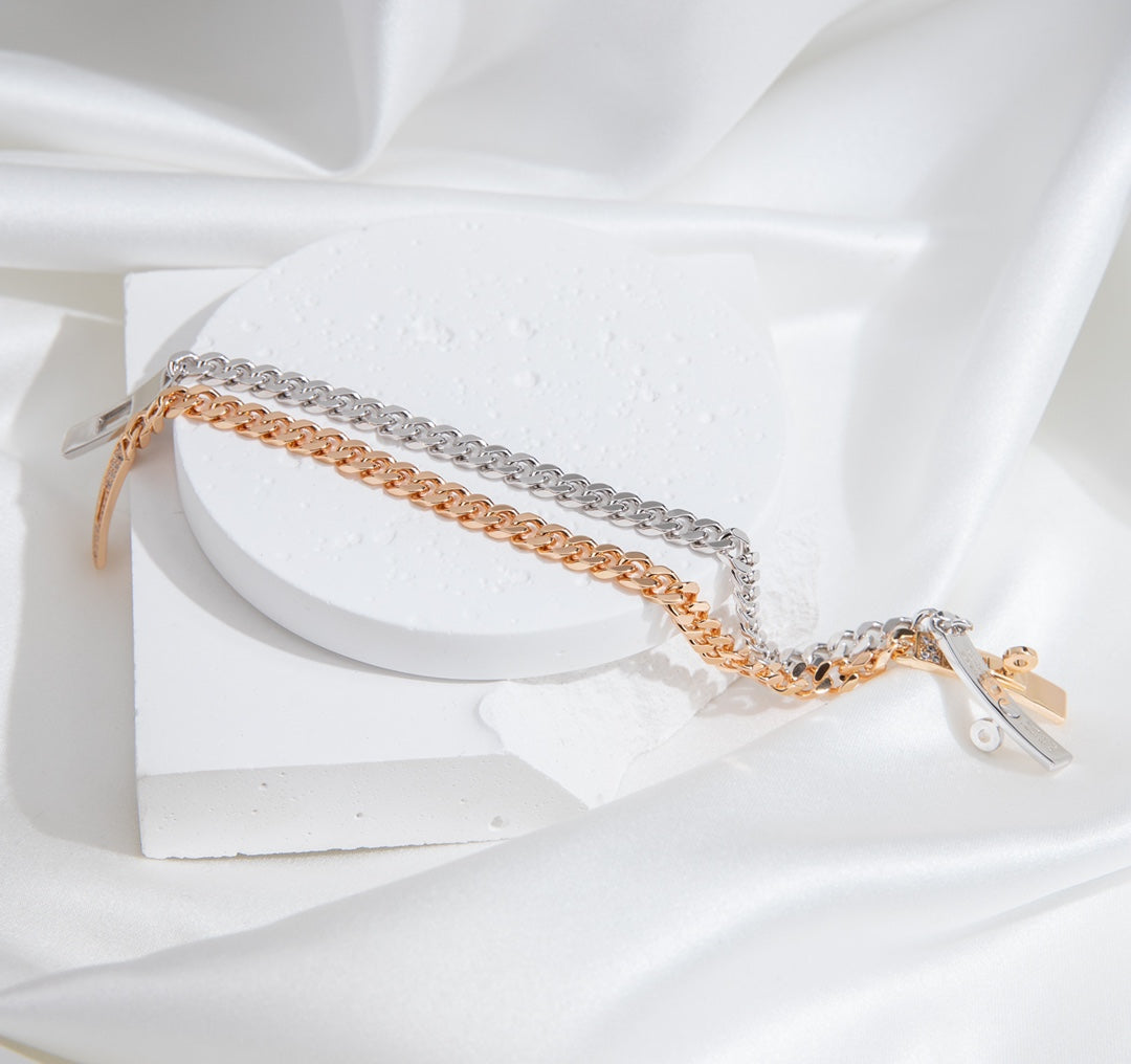 [⭐Renara]KELLY CHAIN SILVER DIAMOND BRACELET