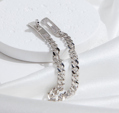 [⭐Renara]KELLY CHAIN SILVER DIAMOND BRACELET