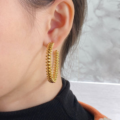 [⭐Renara]CLASH LARGE HOOP EARRINGS