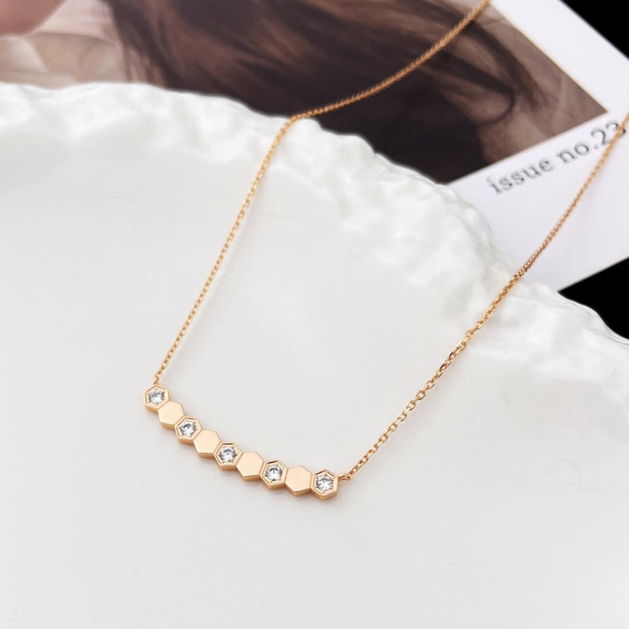 [⭐Renara]BEE MY LOVE DIAMOND NECKLACE