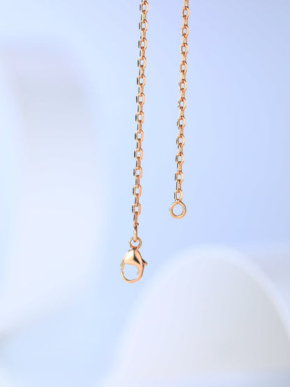 [⭐Renara]H CAGE PINK GOLD NECKLACE