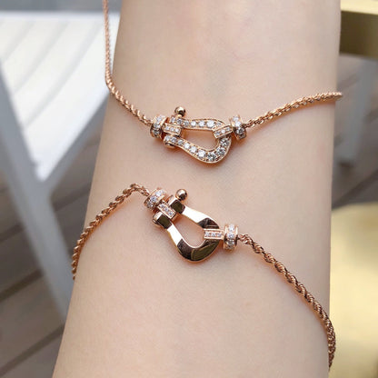 [⭐Renara]FORCE 10 PINK GOLD DIAMOND NECKLACE