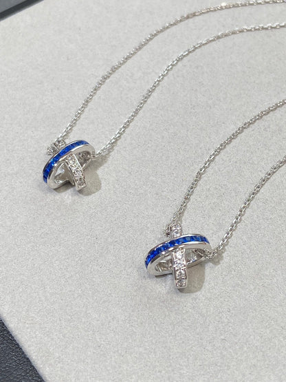 [⭐Renara]LIENS DIAMOND SILVER NECKLACE
