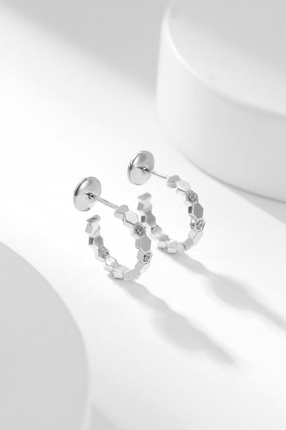 [⭐Renara]BEE LOVE DIAMOND HOOP EARRINGS