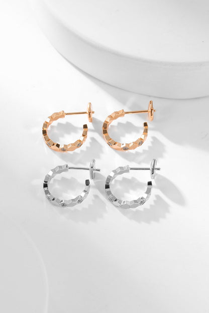 [⭐Renara]BEE LOVE DIAMOND HOOP EARRINGS