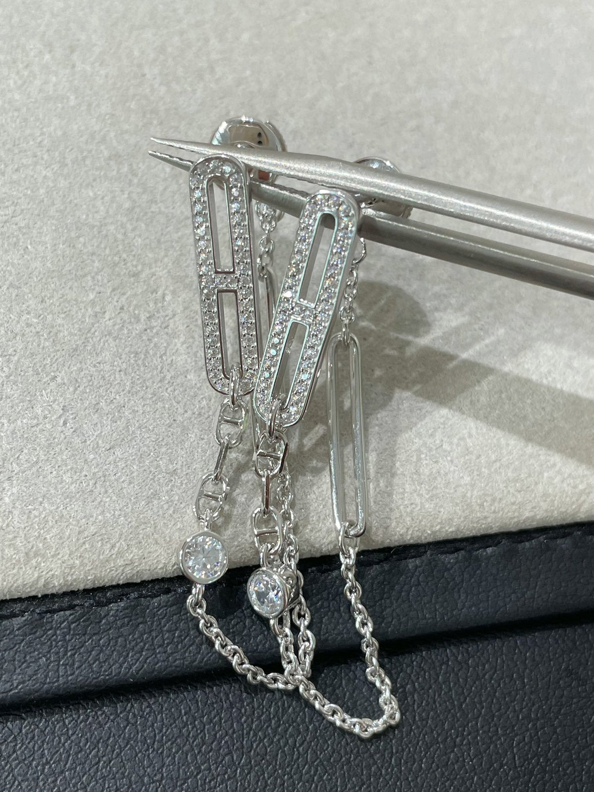 [⭐Renara]CHAINE CHAOS DIAMOND DROP EARRINGS