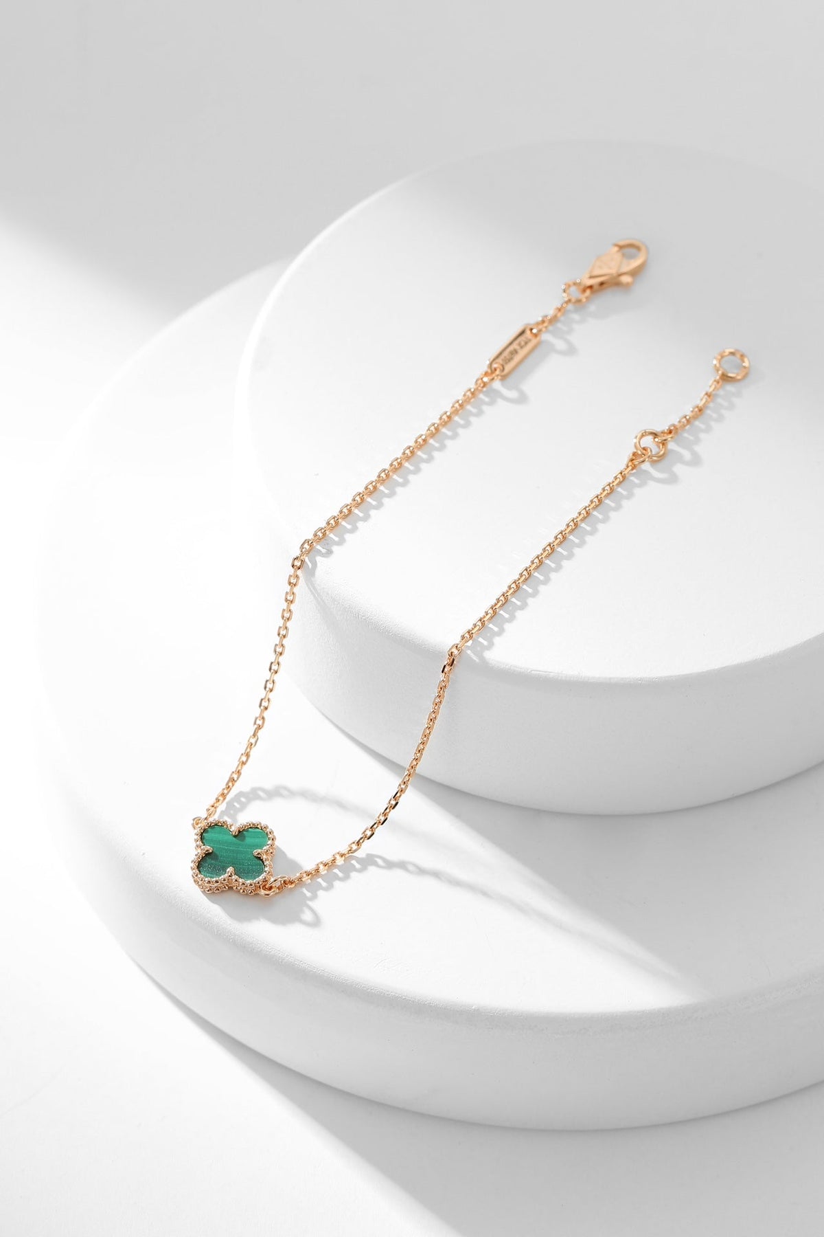 [⭐Renara]CLOVER BRACELET MALACHITE 1 MOTIF