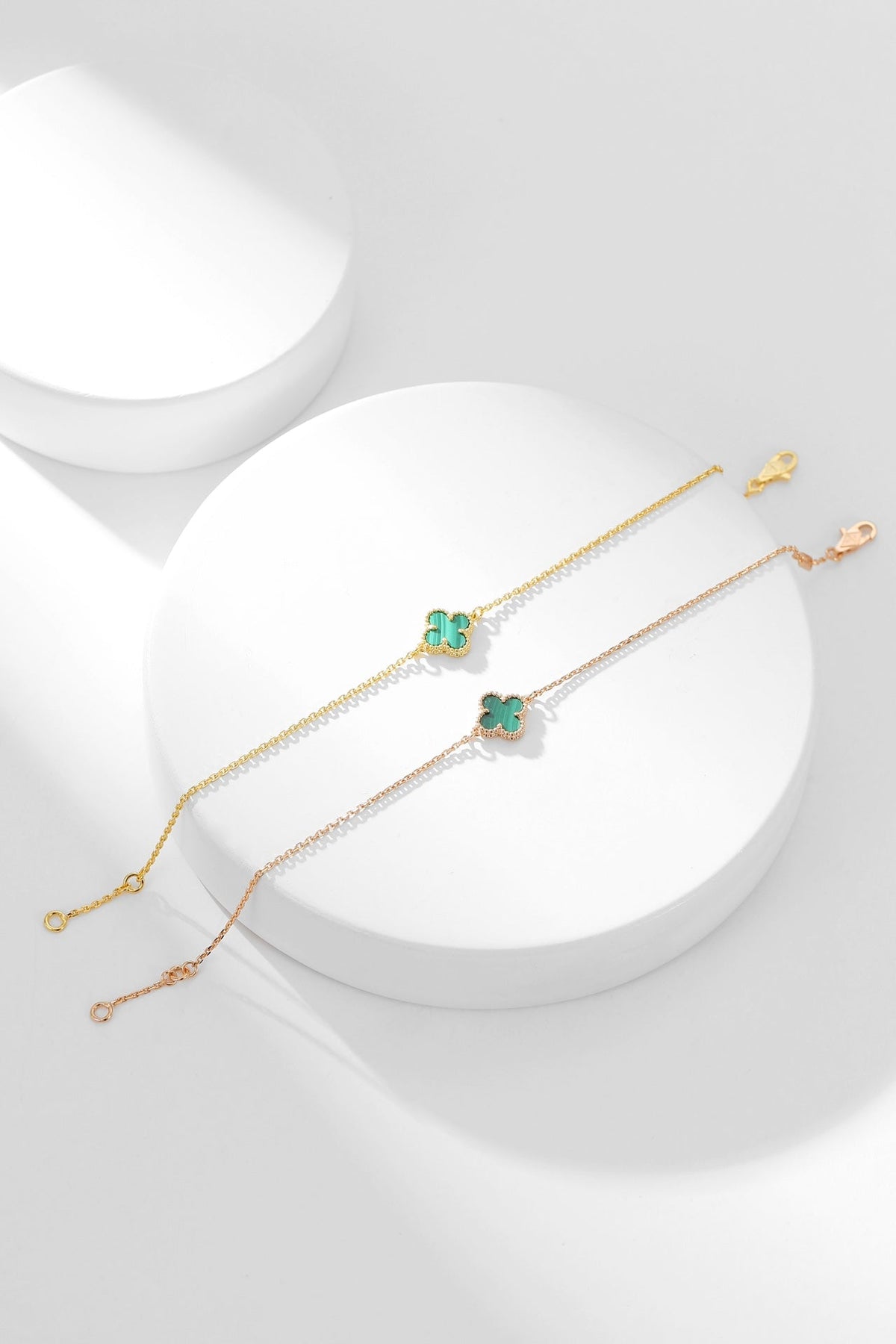 [⭐Renara]CLOVER BRACELET MALACHITE 1 MOTIF