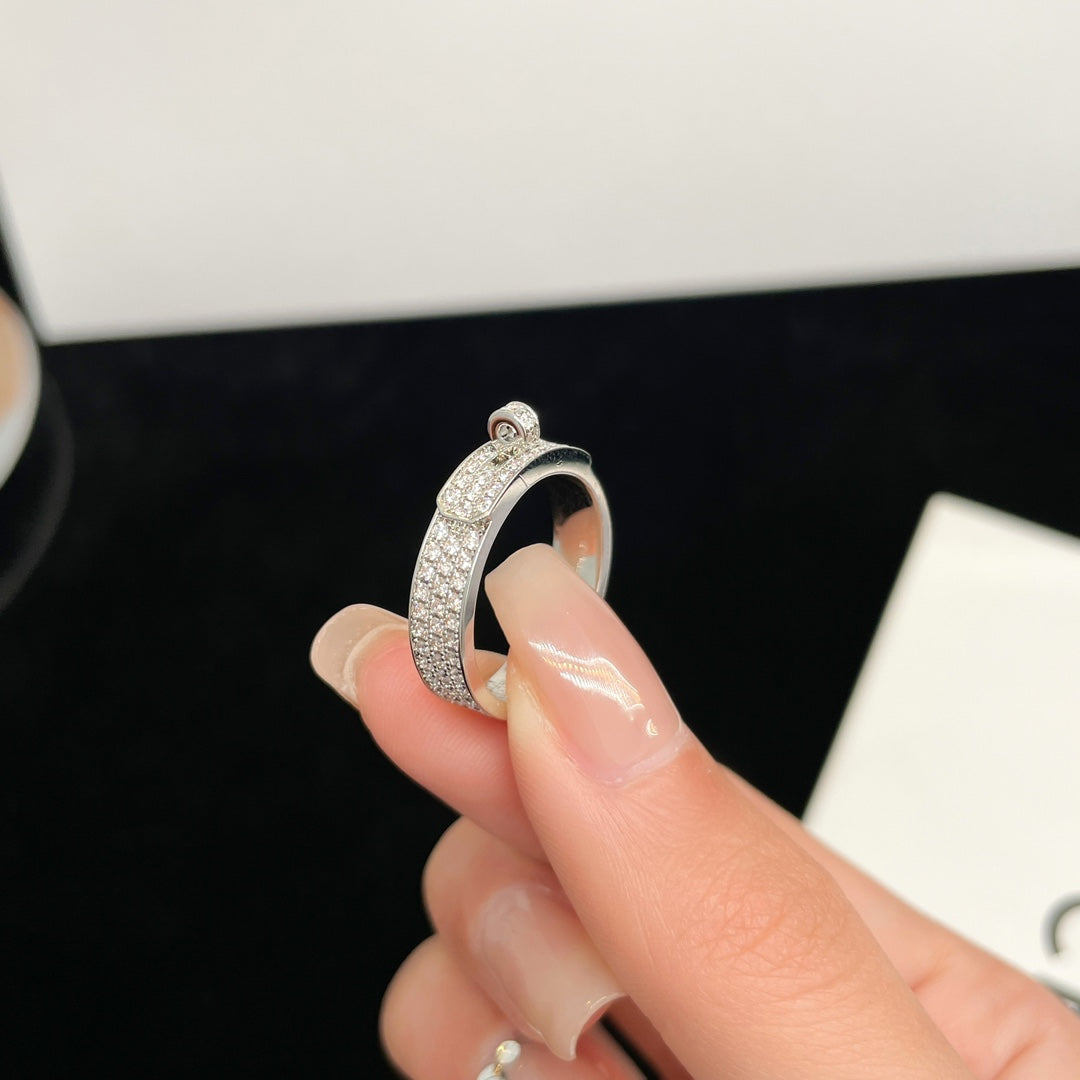 [⭐Renara]KELLY SILVER DIAMOND RING