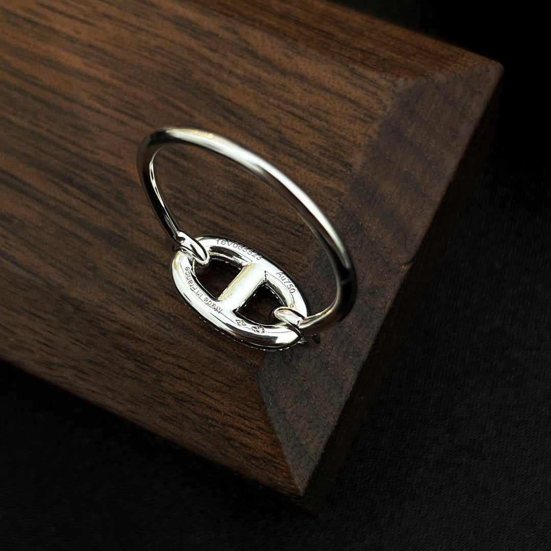 [⭐Renara]RONDE SMALL SILVER DIAMOND RING