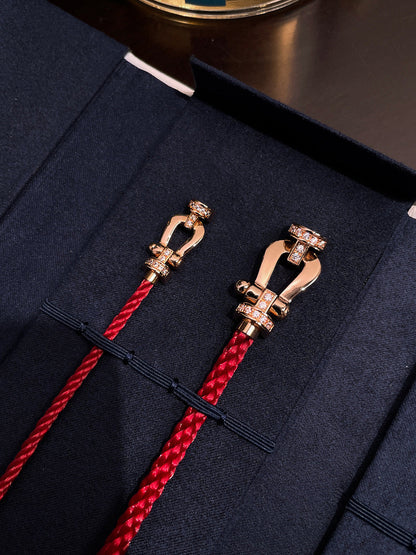 [⭐Renara]FORCE 10 HALF DIAMOND PINK GOLD RED CORDERI LARGE AND MEDIUM MODEL