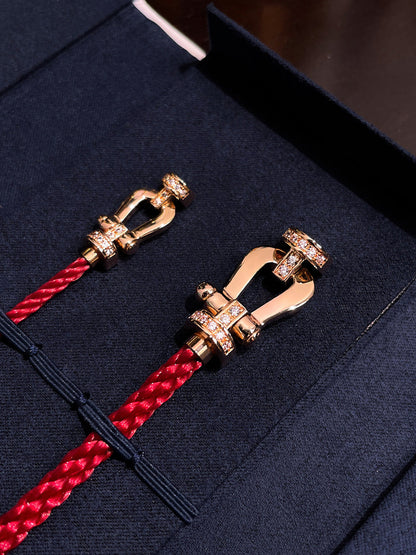 [⭐Renara]FORCE 10 HALF DIAMOND PINK GOLD RED CORDERI LARGE AND MEDIUM MODEL
