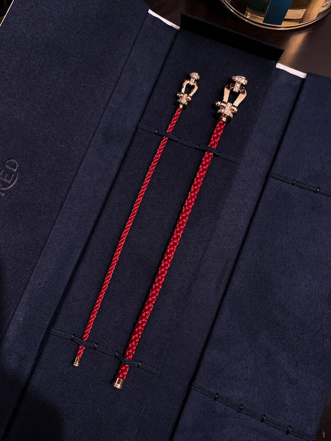 [⭐Renara]FORCE 10 HALF DIAMOND PINK GOLD RED CORDERI LARGE AND MEDIUM MODEL