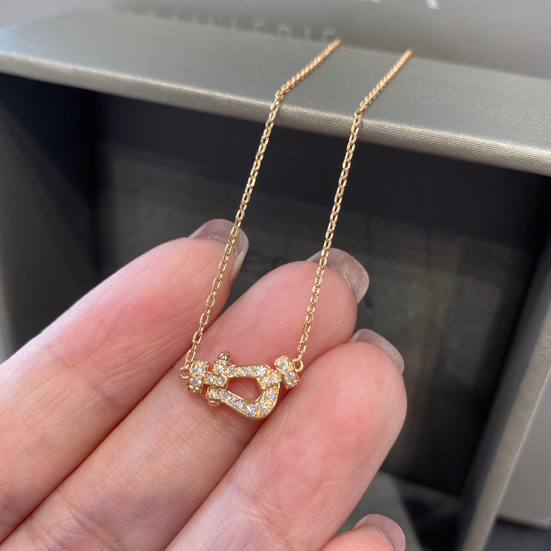 [⭐Renara]FORCE 10 DIAMOND PINK GOLD NECKLACE MINI MODEL