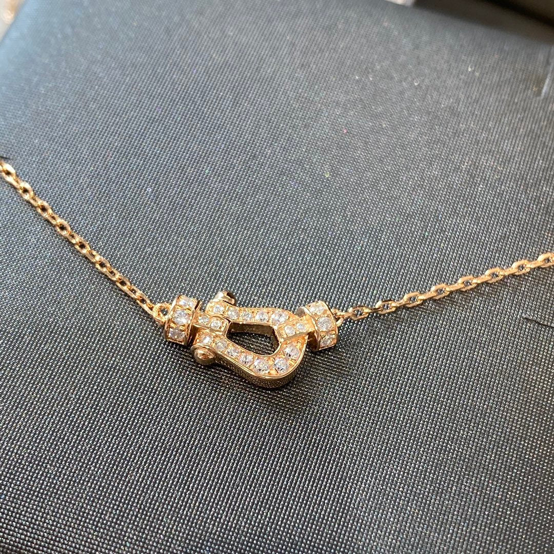 [⭐Renara]FORCE 10 DIAMOND PINK GOLD NECKLACE MINI MODEL