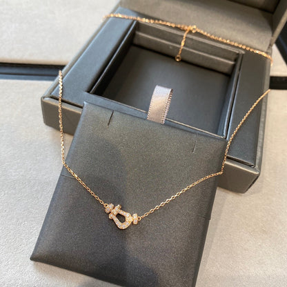 [⭐Renara]FORCE 10 DIAMOND PINK GOLD NECKLACE MINI MODEL