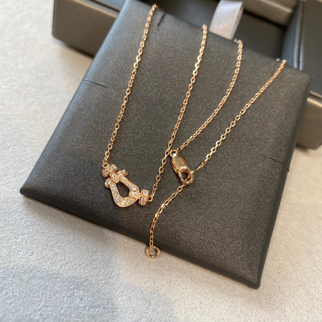 [⭐Renara]FORCE 10 DIAMOND PINK GOLD NECKLACE MINI MODEL