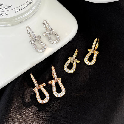 [⭐Renara]FORCE 10 FULL DIAMOND DROP EARRINGS MEDIUM MODEL