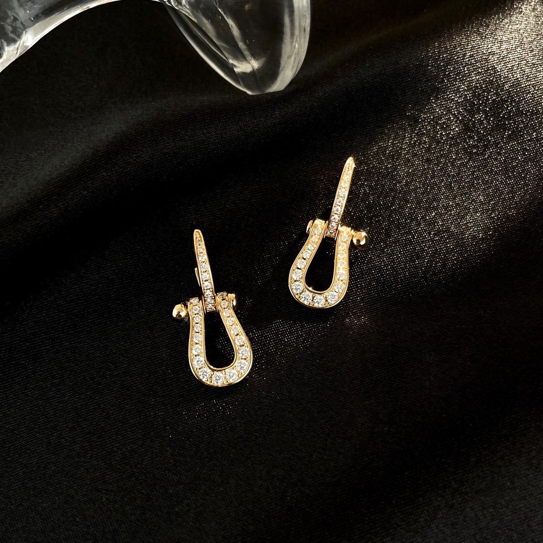 [⭐Renara]FORCE 10 FULL DIAMOND DROP EARRINGS MEDIUM MODEL