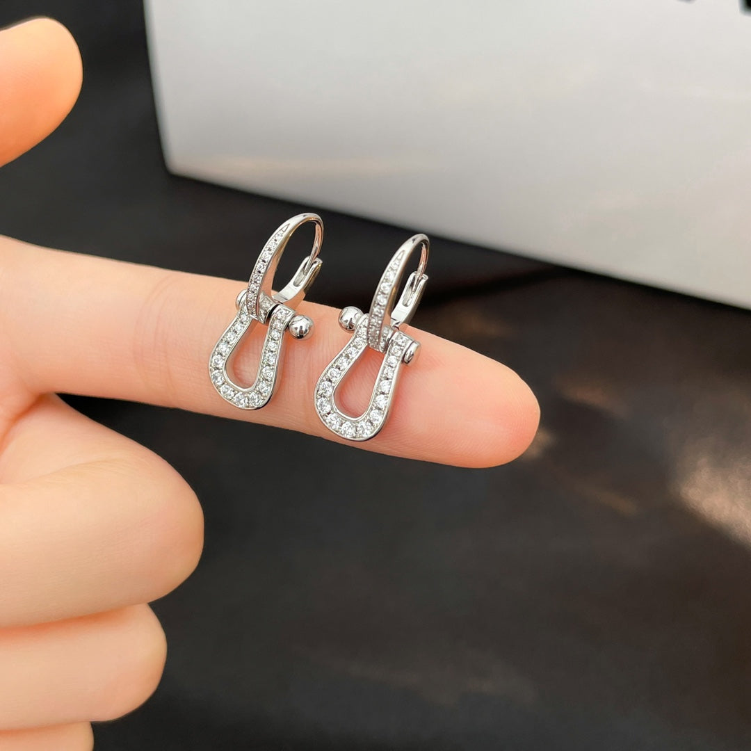 [⭐Renara]FORCE 10 FULL DIAMOND DROP EARRINGS MEDIUM MODEL