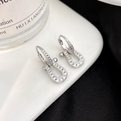 [⭐Renara]FORCE 10 FULL DIAMOND DROP EARRINGS MEDIUM MODEL