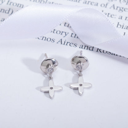 [⭐Renara]VIDYLLE SILVER DIAMOND MINI DROP EARRINGS