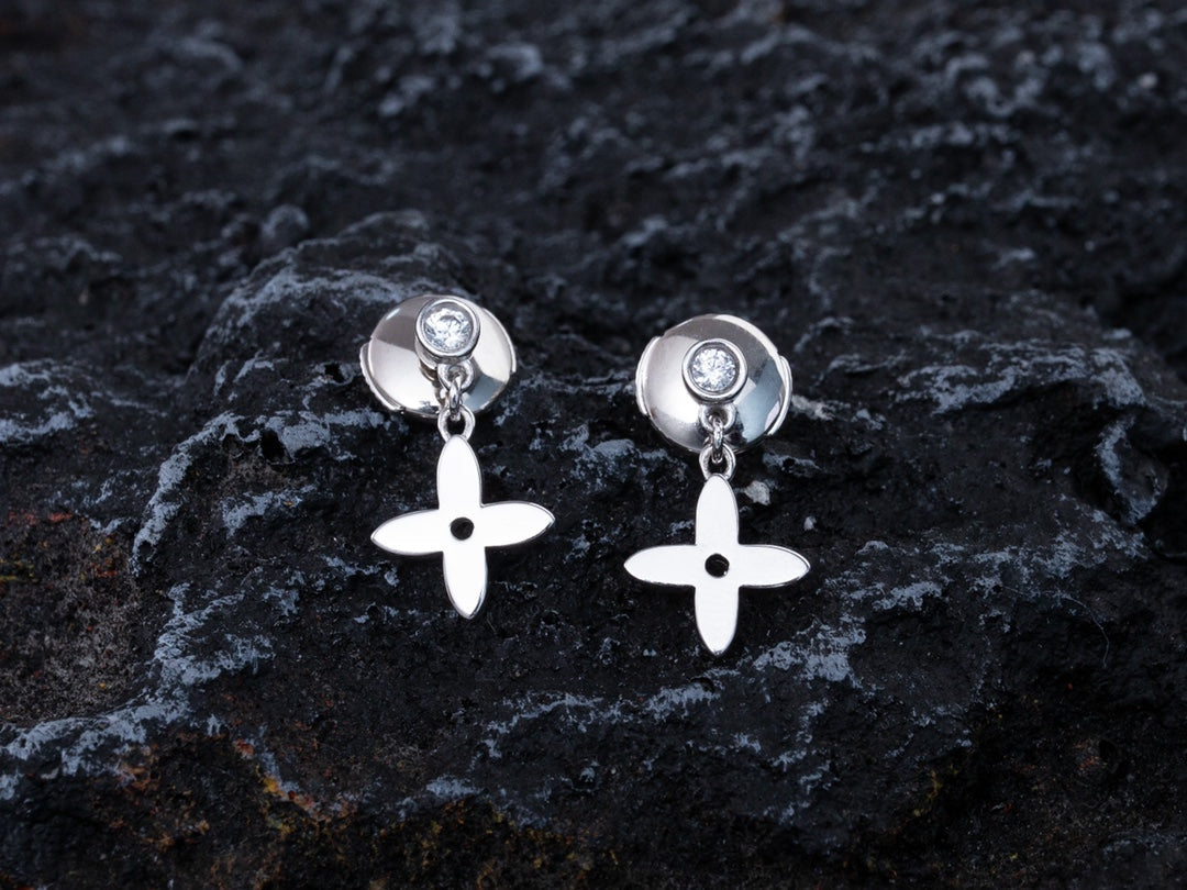 [⭐Renara]VIDYLLE SILVER DIAMOND MINI DROP EARRINGS