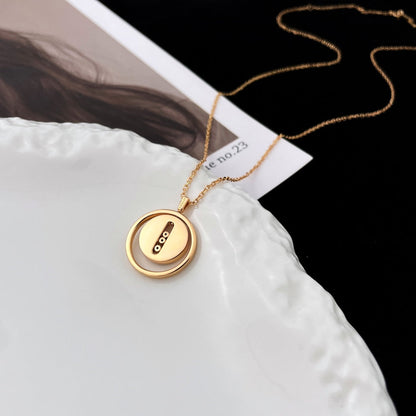 [⭐Renara]Demo MOVE MOP PINK GOLD NECKLACE