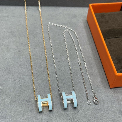 [⭐Renara]POP H SKY BLUE NECKLACE