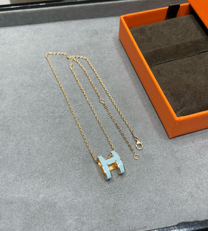 [⭐Renara]POP H SKY BLUE NECKLACE