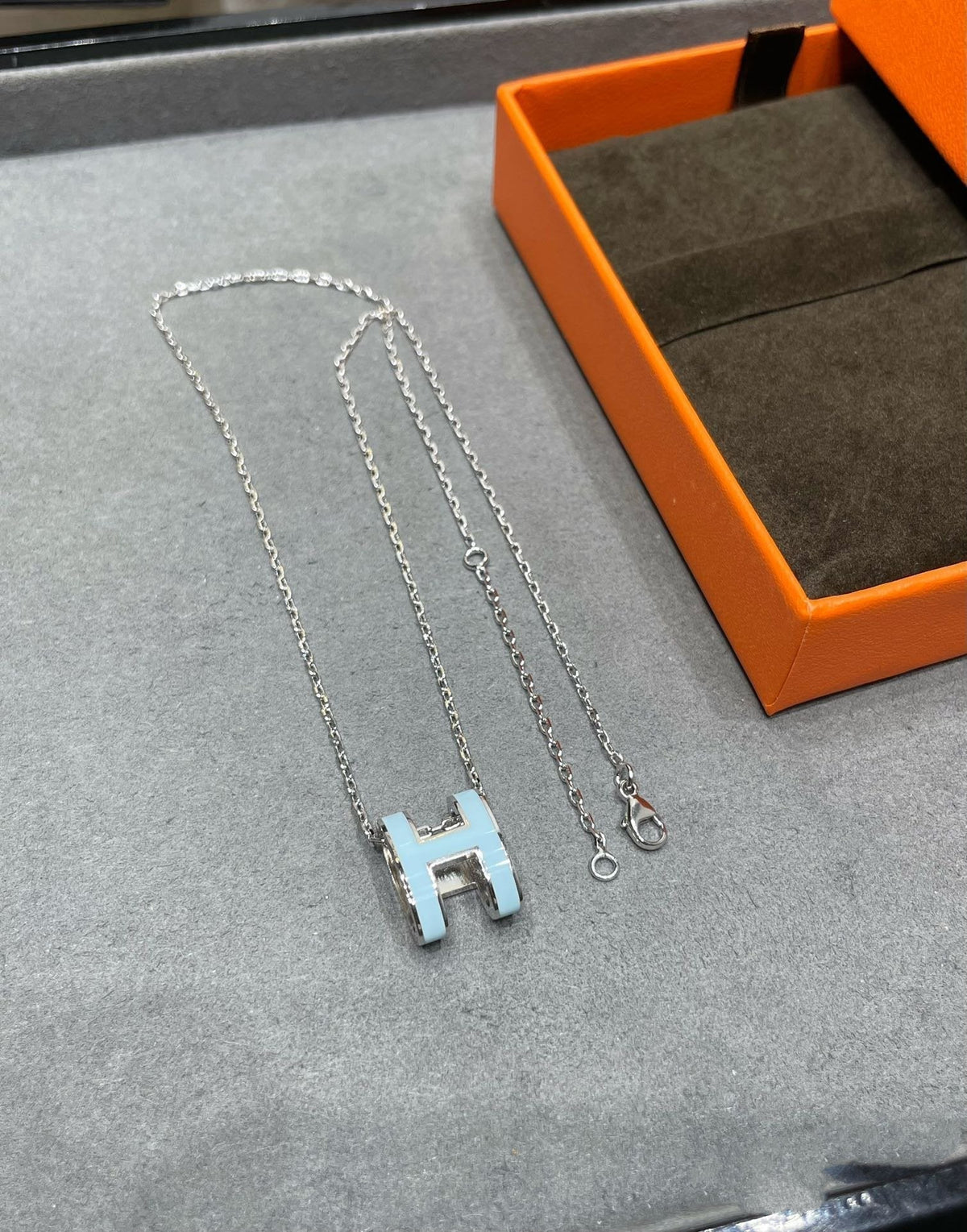 [⭐Renara]POP H SKY BLUE NECKLACE