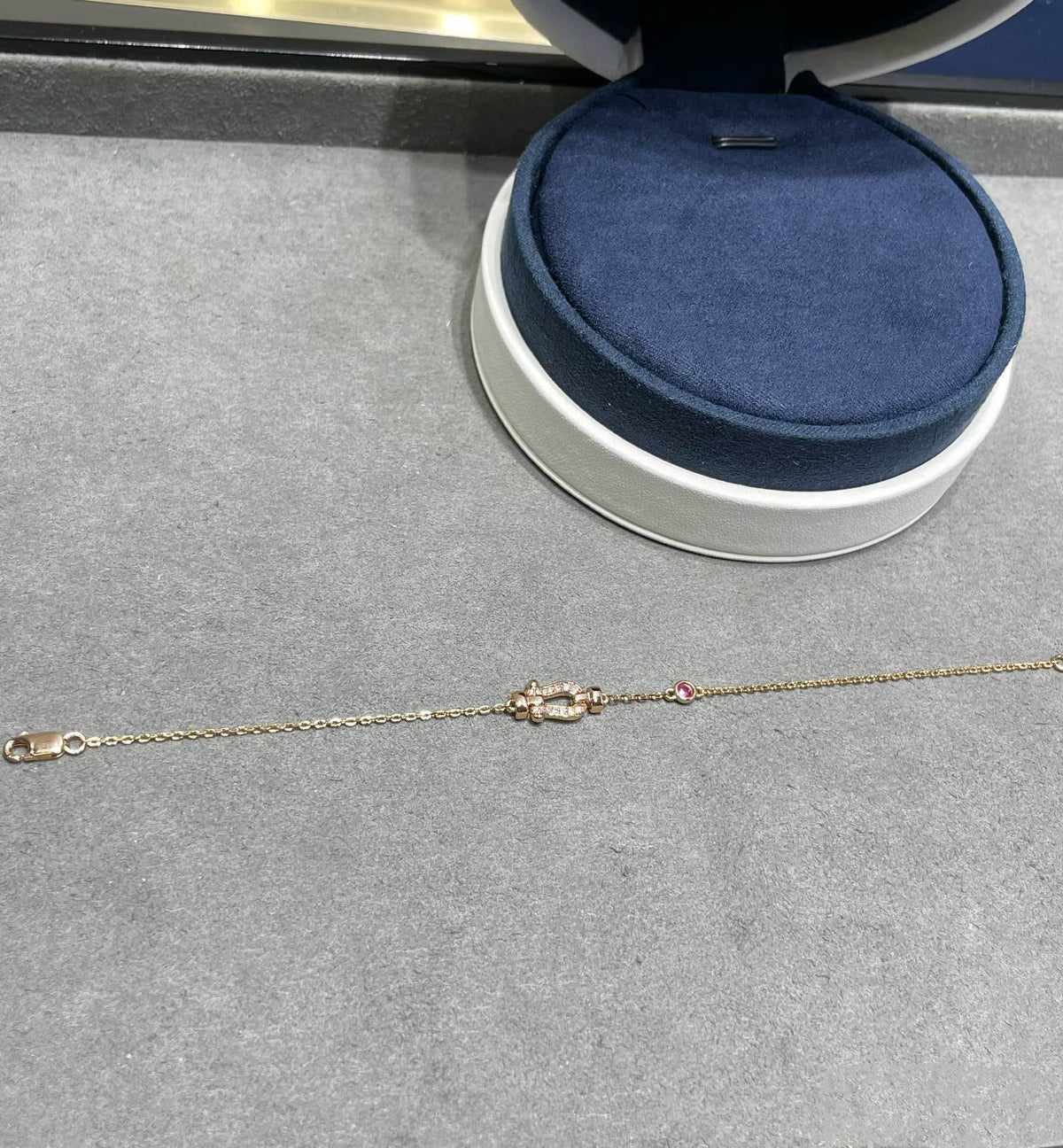 [⭐Renara]FORCE 10 DIAMOND CHAIN LINK PINK GOLD BRACELET